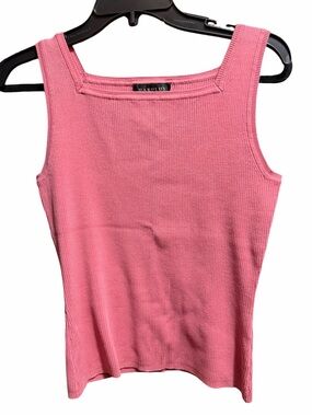 Harold's Vintage Coral Ribbed Square-Neck Tank Size Small